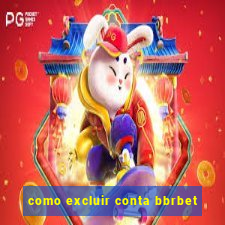 como excluir conta bbrbet